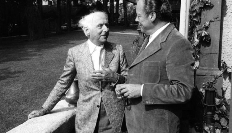 Max Ernst mit Willy Brandt