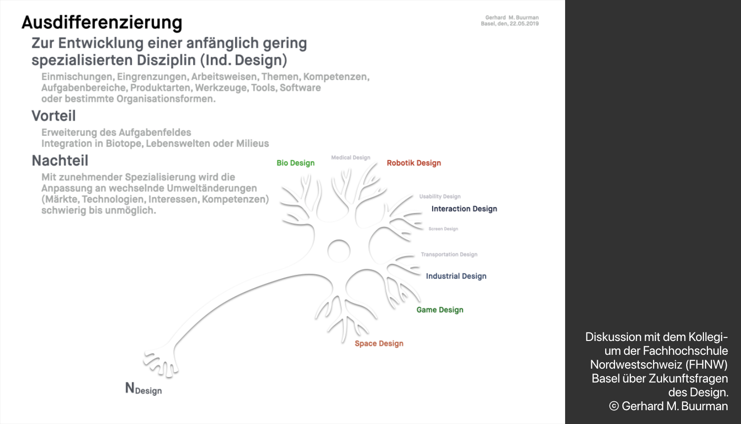 Diskussion an der FHNW Basel, Zukunft des Design / © Gerhard M. Buurman